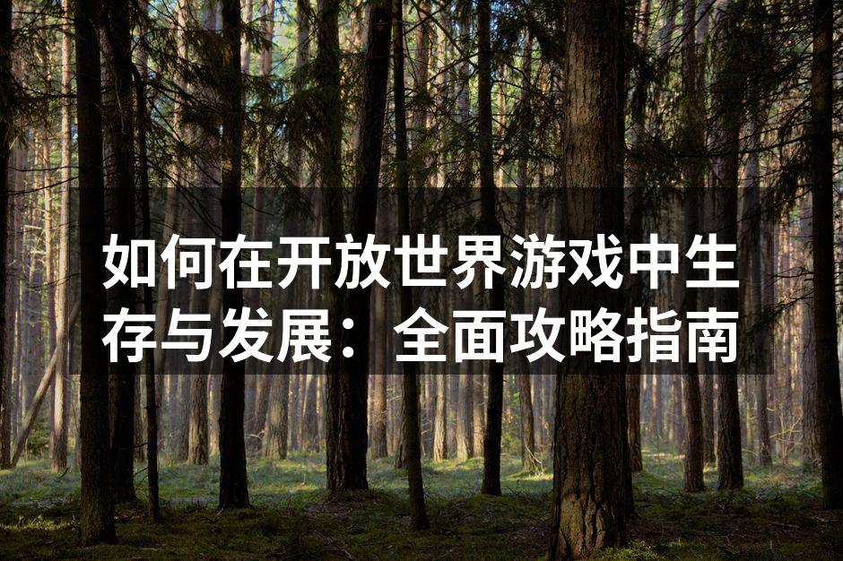 如何在开放世界游戏中生存与发展：全面攻略
