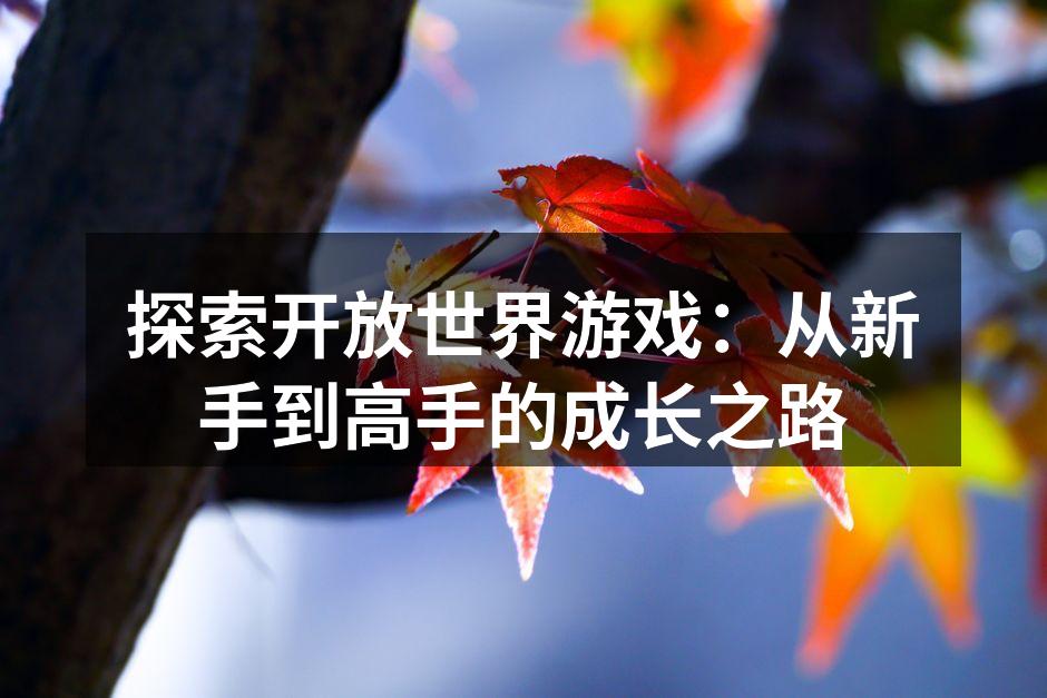 探索开放世界游戏：从新手到高手的成长之路